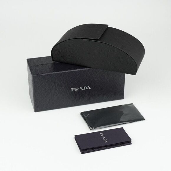 NEW Prada PR26ZS 16K40J Black Violet Oval Women Sunglasses PR 26ZS